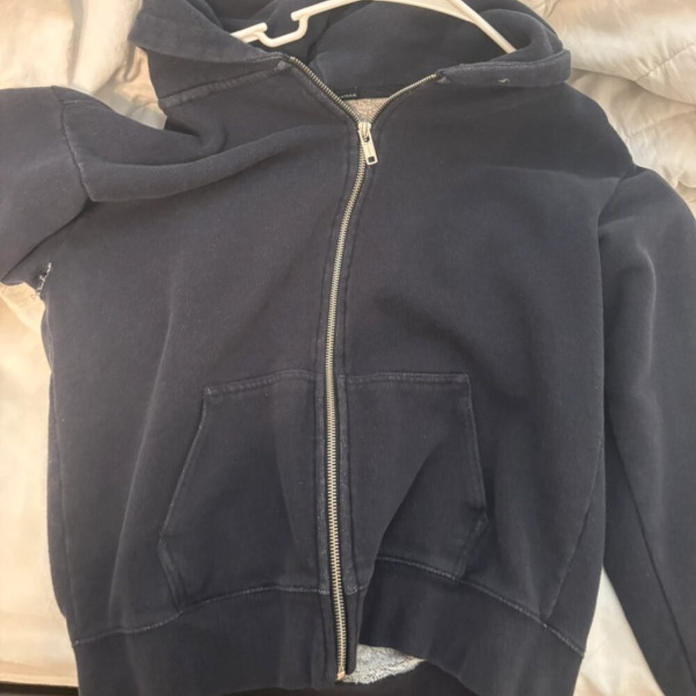Brandy melville navy zip up jacket